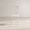 Jofran,Eastern Tides Coastal Wire-Brushed Wood X-Back Acacia Dining Chair (Set of 2) - 4 of 4