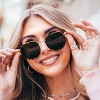 WMP Eyewear Round Metal Frame Sunglasses for Women - 3 of 4