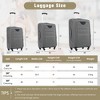 3 Piece Softside Luggage Set Expandable Suitcases with Duffel Bag Upright Spinner Lightweight Travel Luggage Set - 3 of 4