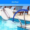 2pcs Pool Handrail, 30"x30" Pool Railing, Rustproof Swimming Pool Stair Rails, 304 Stainless Steel Pool Handrails with Non-Slip Grip - 4 of 4