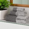 100% Cotton Medium Weight Two-Toned Jacquard and Solid Assorted Towel Set by Blue Nile Mills - 2 of 4
