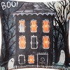 C&F Home 18" x 18" Haunted House Halloween Boo Light-Up LED Throw Pillow - 3 of 4