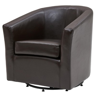 New Pacific Direct Hayden Swivel Bonded Leather Chair