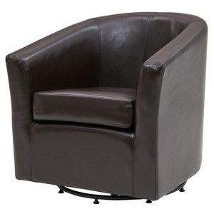 New Pacific Direct Hayden Swivel Bonded Leather Chair - 1 of 4