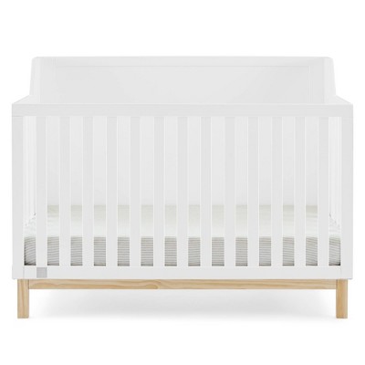Bianca White and Natural Pine 6-in-1 Convertible Crib