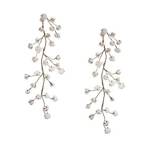 Melrose Cotton Twig Garland (Set of 2) - 1 of 3