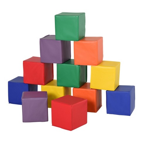 Soozier 12 Piece Soft Play Blocks Soft Foam Toy Building And