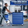 7-Drawer Rolling Tool Chest with Wheels, Tool Cabinet on Wheels, Tool Cart with Key Lock, Tool Storage Organizer for Garage & Repair Shop - 4 of 4