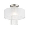 Livex Lighting Alexis 1 - Light Flush Mount in  Brushed Nickel - 4 of 4