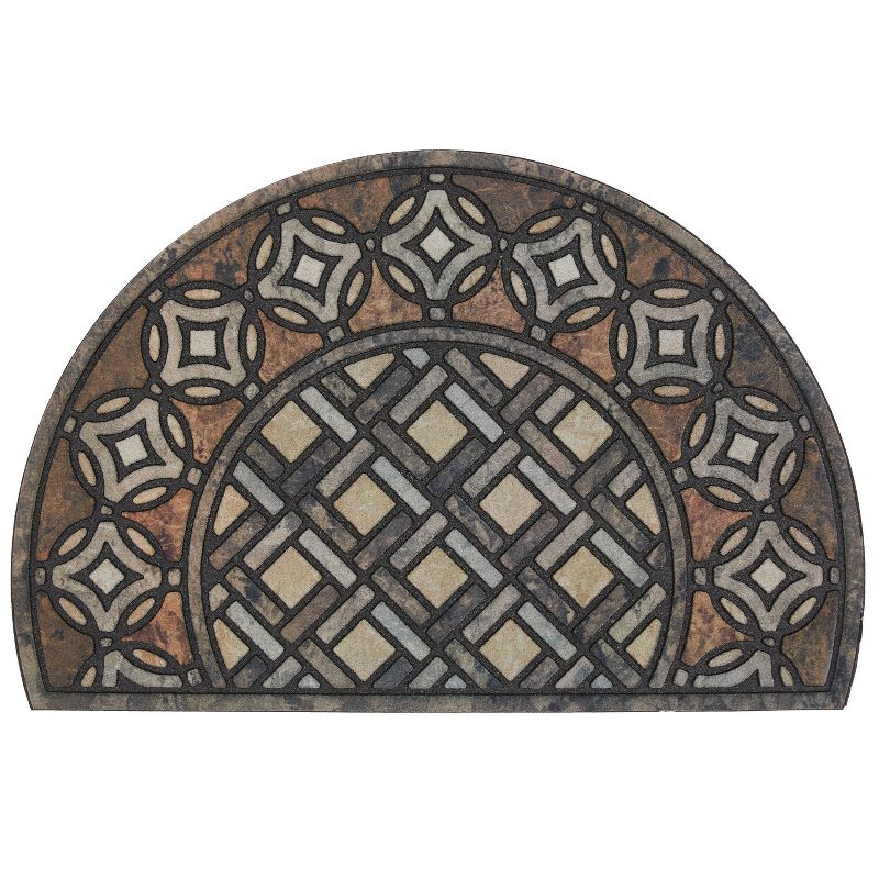 1&#39;11&#34;x2&#39;11&#34; Doorscapes Estate Mat Deco Tile Slice Assorted Brown - Mohawk, 1 of 6