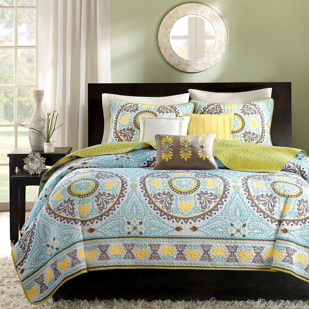UPC 675716438937 product image for Blue Keya Quilted Coverlet Set King 6pc | upcitemdb.com