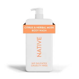 Native Body Wash for Women & Men - Sweet Peach & Nectar - Sulfate Free with Pump - 36 fl oz - 1 of 4