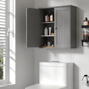 Celebalcony Modern Wooden Wall Cabinet – Water-Resistant Medicine Storage for Bathroom & Kitchen - 1 of 4