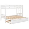 NicBex Twin over Twin Pull-out Bunk Bed with Guardrail,Loft Bed with Ladder and Trundle,Modern Bunk Beds,Noise Reduced Bunk Beds for Bedroom - 2 of 4