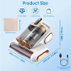 Angel Sar Cordless Mattress Vacuum Cleaner, 200W 16KPA Suction with UV Allergen Removal, Dual Dust Cup for Home Fabrics - 2 of 4