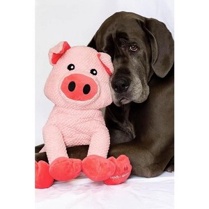 ZippyPaws Plush Pig Dog Toy | Heavy Duty Dog Toys for Dog Enrichment Toys for Large Dogs | Dog Toys Without Squeakers - 1 of 4