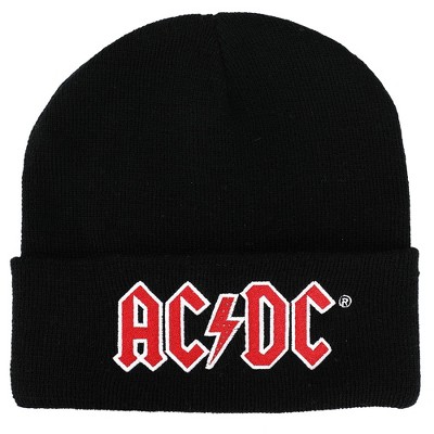 samfund selv Inhibere Ac/dc Embroidered Logo Cuff Black Beanie With Led Light For Men : Target