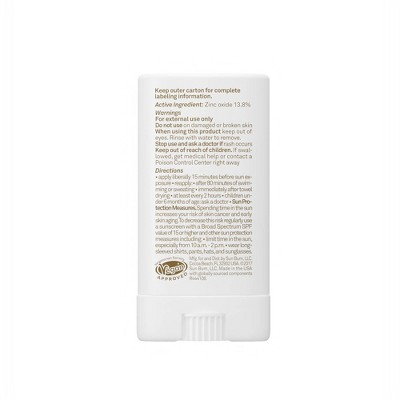Sun Bum Mineral Face Stick Sunscreen - SPF 50 - 0.53oz: Hypoallergenic, Paraben-Free, Oil-Free, Coconut Scented