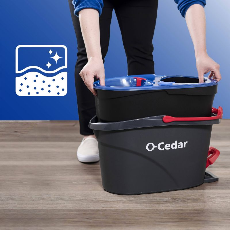 O-Cedar EasyWring RinseClean Spin Mop &#38; Bucket System, 3 of 21