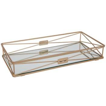7"x14" Over the Tank Vanity Tray Gold - Home Details