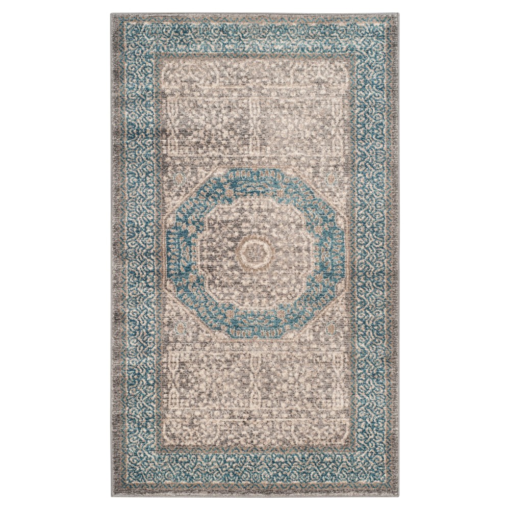 3'x5' Lodi Rug Light Gray/Blue - Safavieh