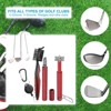 Unique Bargains Golf Clean Tool Set Brush and 2 Club Groove Sharpeners - 4 of 4