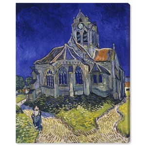 Art Remedy Vincent van Gogh - The Church in Auvers Van Gogh Classic Fields and Floral Wall Art Unframed - 1 of 4