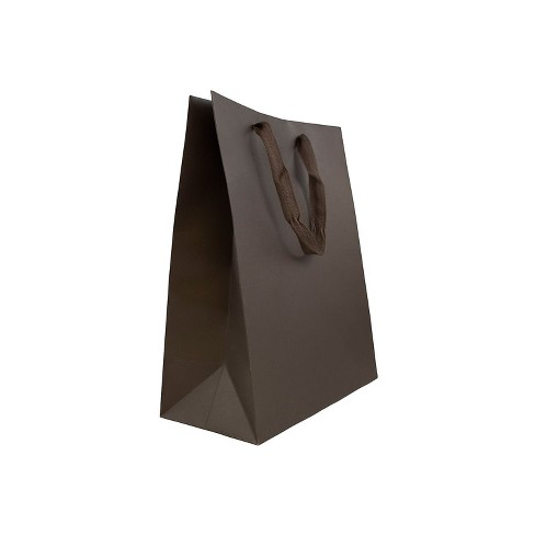 Black Matte Horizontal Gift Bag - X-Large - 17 x 13 x 6 - by Jam Paper