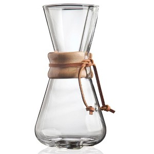 Chemex Pour-Over Glass Coffeemaker - Classic Series - 3-Cup - Exclusive Packaging - 1 of 4