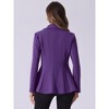 INSPIRE CHIC Women's Open Front Decor Buttons High Low Hem Steampunk Gothic Jacket - 4 of 4