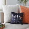 12"x12" Rocking Skeleton Halloween Square Throw Pillow Black - Lush Décor: Indoor Microfiber Couch Accent, Zippered - 4 of 4