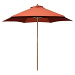 9 75 X 9 75 Round Crank Patio Umbrella Rust Target