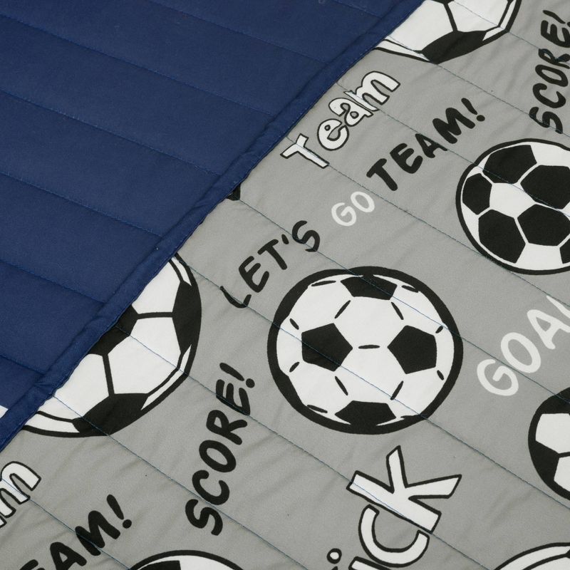 Soccer Game Reversible Oversized Quilt Set - Lush Décor, 3 of 10