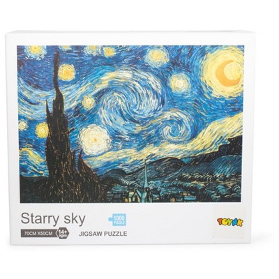 Toynk Starry Sky 1000-Piece Jigsaw Puzzle | Starry Night Puzzle 1000 | Van Gogh Puzzle