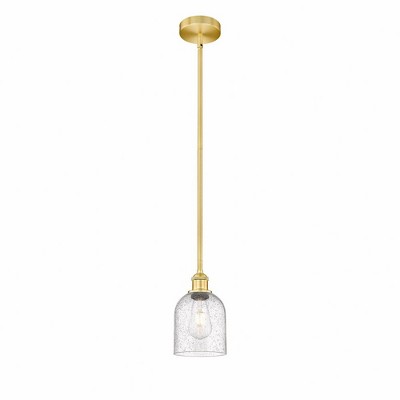 Bella - 1 Light Stem Hung Mini Pendant In Industrial Style-9 Inches Tall and 5.5 Inches Wide