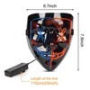Halloween Led Mask Light Up Scary Mask and Skeleton Gloves Purge Mask - 2 of 4