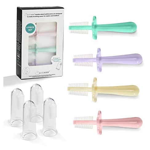 Double sided toothbrush for hot sale babies