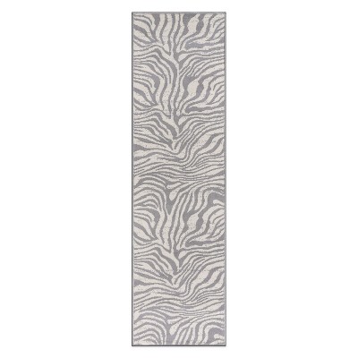 World Rug Gallery Contemporary Lines Stain Resistant Soft Area Rug
