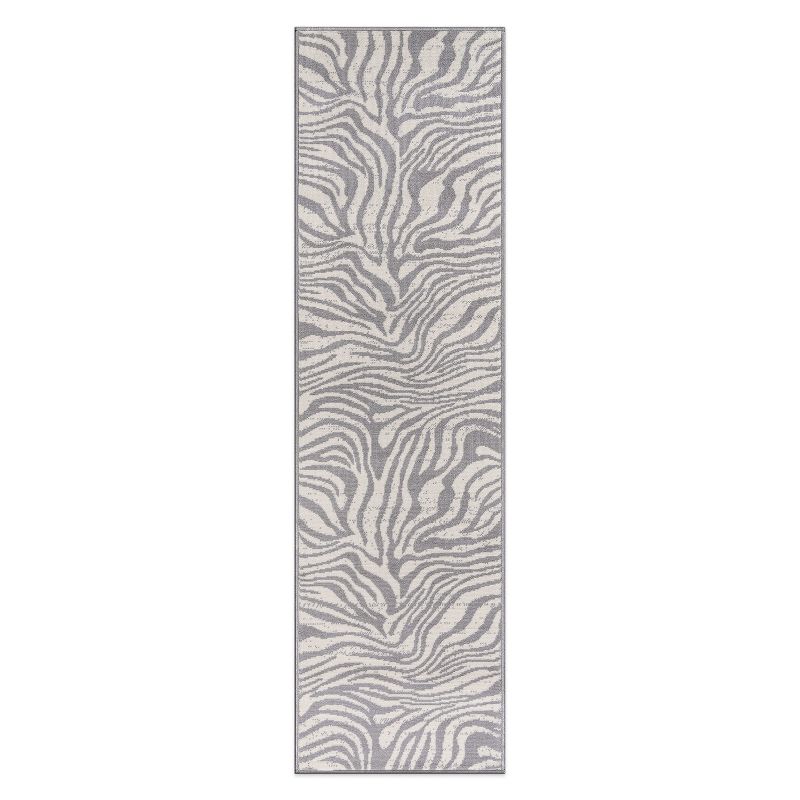 World Rug Gallery Contemporary Lines Stain Resistant Soft Area Rug, 1 of 13