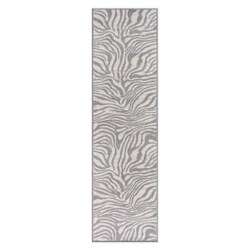 World Rug Gallery Contemporary Lines Stain Resistant Soft Area Rug