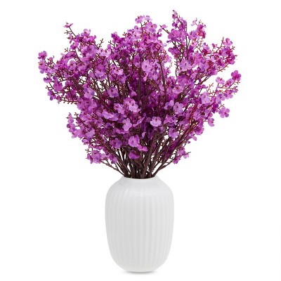 Stockroom Plus Silk Artificial Babys Breath Flowers, 6 Bundle (19.7 in, Purple)