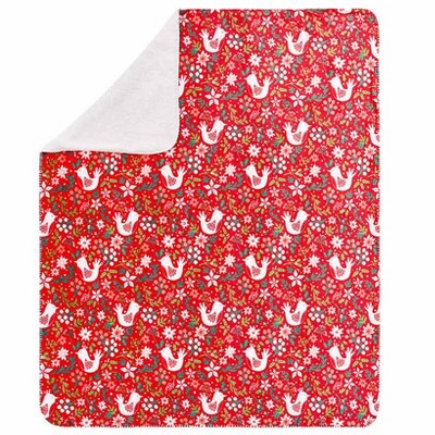Holiday Reversible Plush Throw 50"x60"