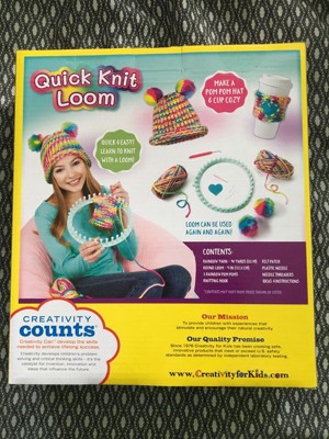 Creativity for Kids Quick Knit Loom Kit Craft NEW Round Double