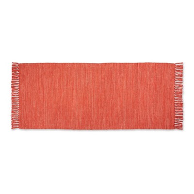 Design Imports Classic Ribbed Fringe - Vintage Red - 2 Ft 6 In X 6 Ft