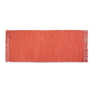 Design Imports Classic Ribbed Fringe - Vintage Red - 2 Ft 6 In X 6 Ft - 1 of 4