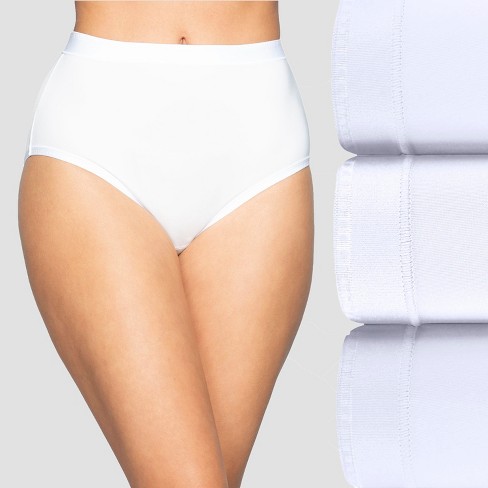 Vanity Fair Womens Comfort Where It Counts Brief , 3 Pack 13463 - Star  White/star White/star White - 9 : Target