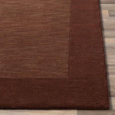 Reims Dark Brown Hand-Knotted Wool 5' x 8' Area Rug