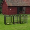 LAOTIES 32" Metal Dog Playpen,8-Panel Foldable Pet Fence with Door,Indoor And Outdoor Exercise Pen for Small,Medium And Large Dogs - 3 of 4