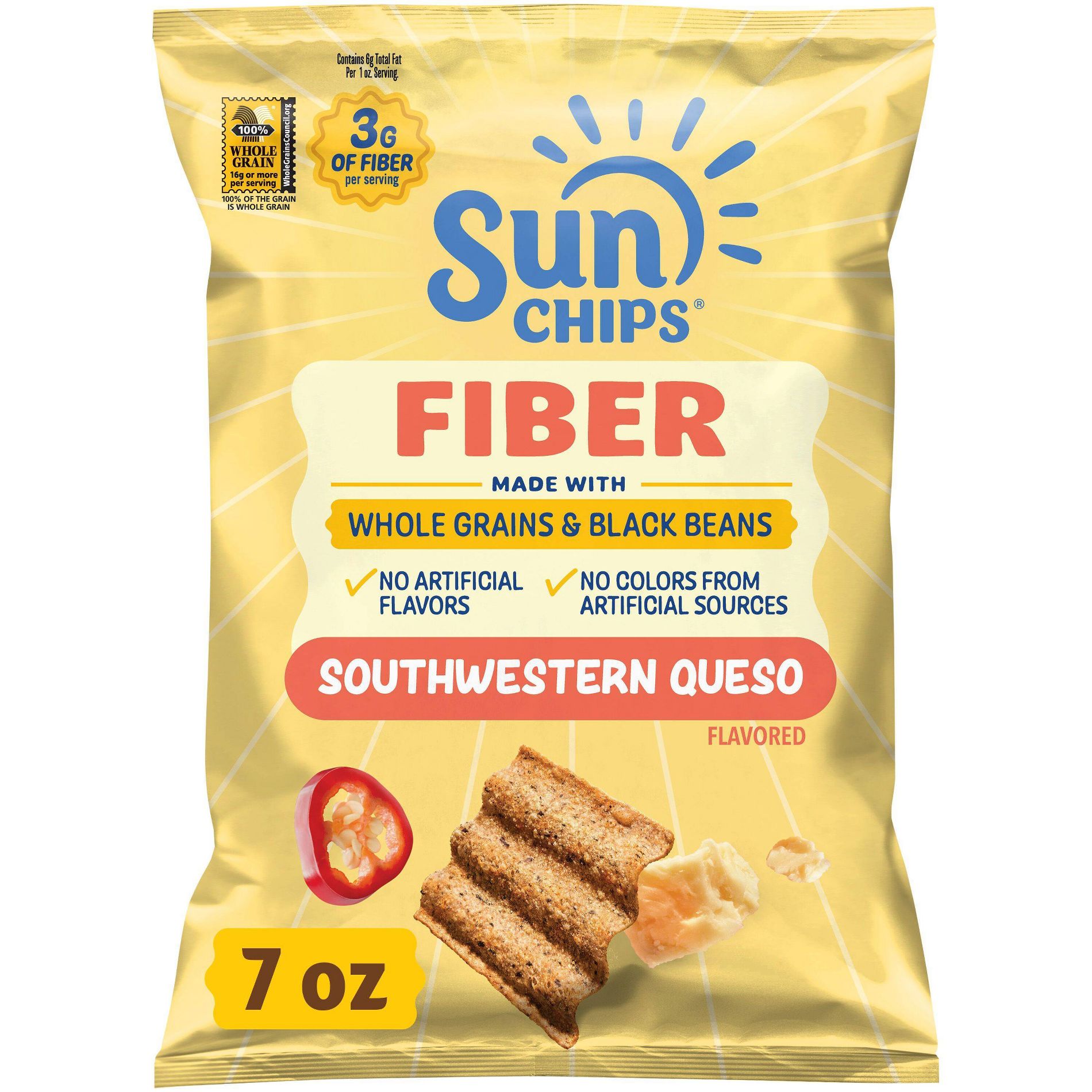 SunChips Fiber Southwestern Queso - 7oz