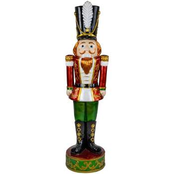 Northlight Commercial Christmas Nutcracker Soldier with Decorative Base - 5.25' - Red and Green
